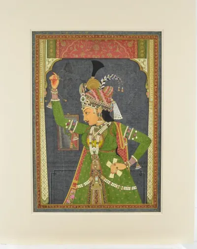 A Woman of the Court Dressed as Radha