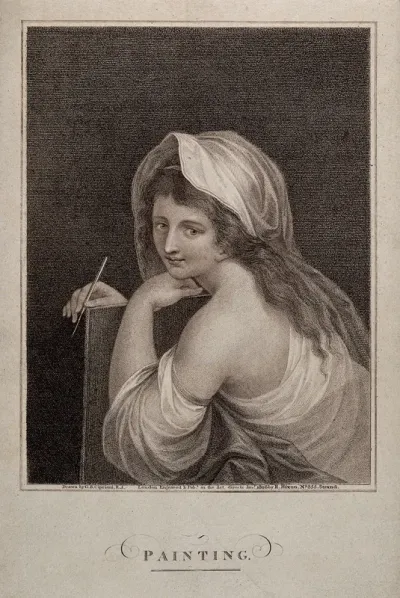 A woman personifying painting