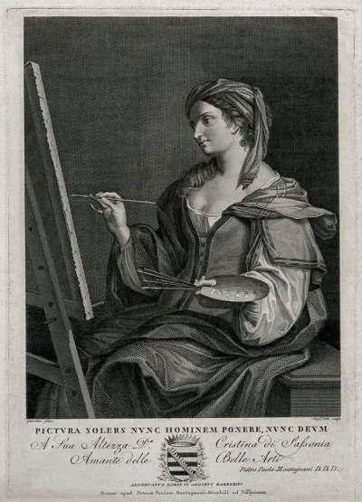 A woman personifying the art of painting