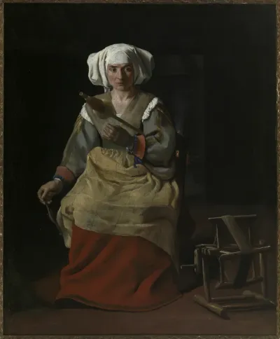 A Woman Spinning