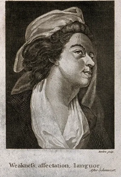 A woman whose physiognomy expresses (according to Lavater) weakness, affectation and languor