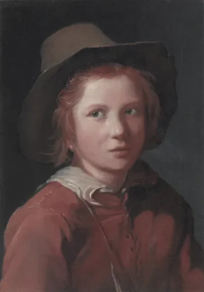 A young boy with a hat