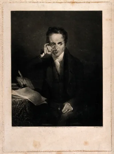 A young gentleman taking snuff