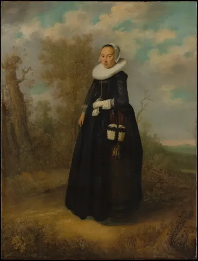 A Young Woman in a Landscape