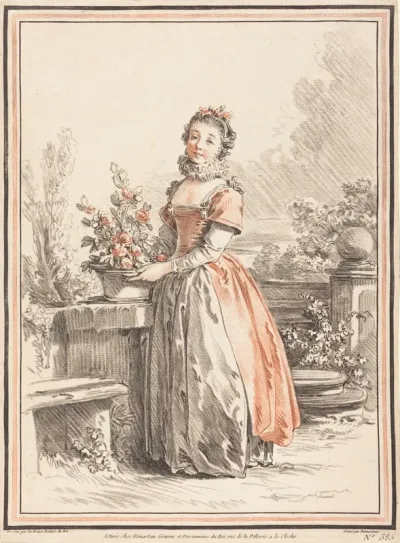A Young Woman Standing in a Park