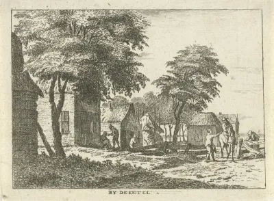 Aan de rand van een dorp