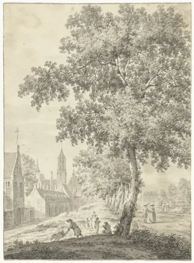 Aan de stadswal te Utrecht