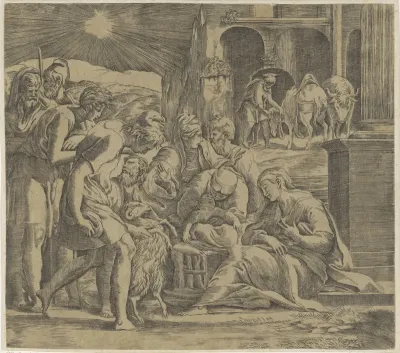 Aanbidding door de herders