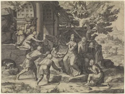 Aanbidding door de herders