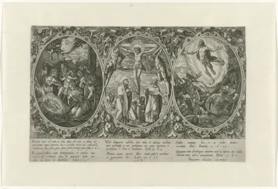 Aanbidding door de herders; Kruisiging; Opstanding van Christus