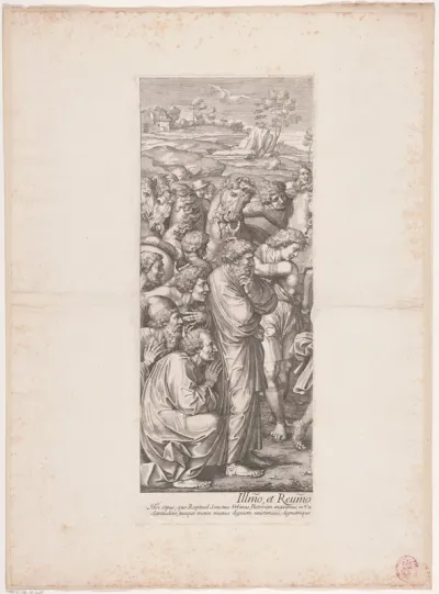 Aanbidding door de koningen (linker deel)