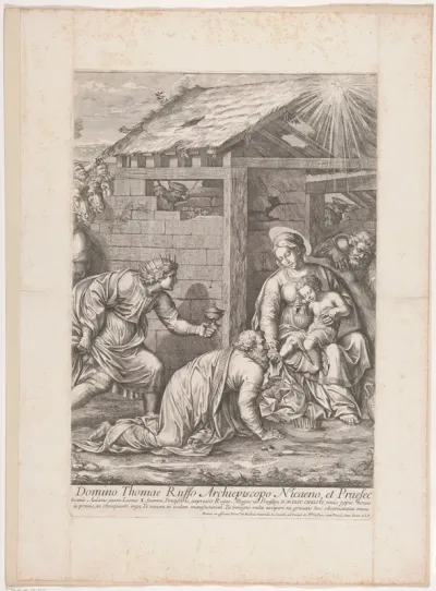 Aanbidding door de koningen (midden deel)