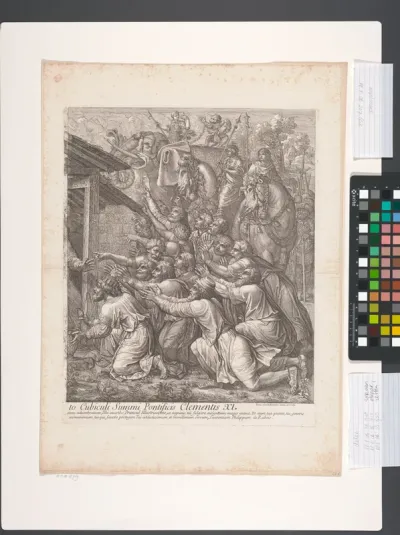 Aanbidding door de koningen (rechter deel)