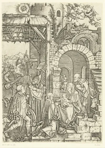 Aanbidding van Christus door drie koningen