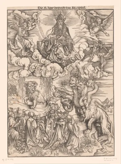 Aanbidding van de beesten en de druiven der gramschap