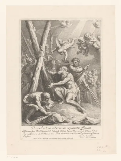 Aanbidding van het kruis door H. Andreas