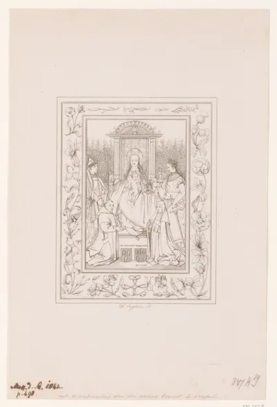 Aanbidding van Maria en Christus