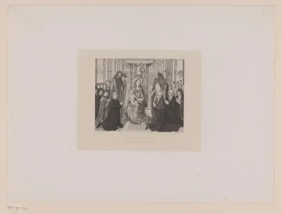 Aanbidding van Maria met Christus