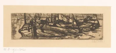 Aangemeerd schip