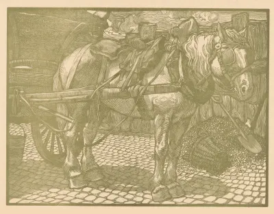 Aangespannen paard