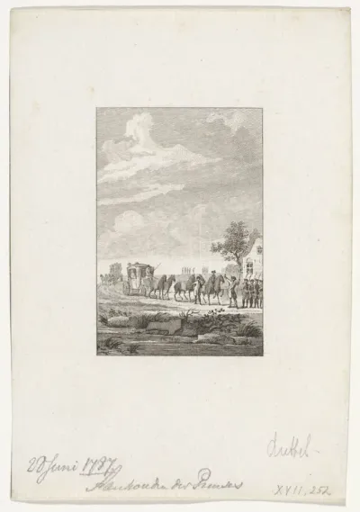 Aanhouding van de prinses bij Goejanverwellesluis, 1787