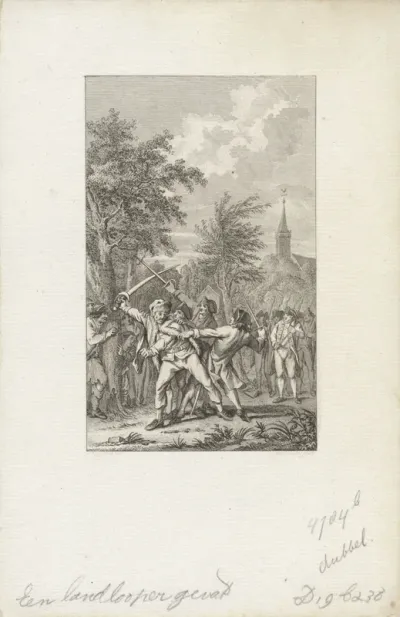 Aanhouding van een oproerkraaier in de Ommelanden, 1787