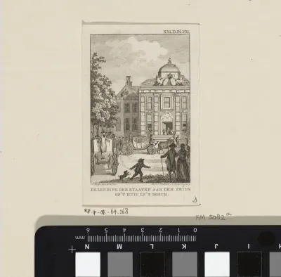 Aankomst van de afvaardiging van de Staten bij  Willem V, 1788