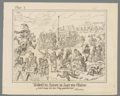 Aankomst van de keizer in het kamp van Chalons