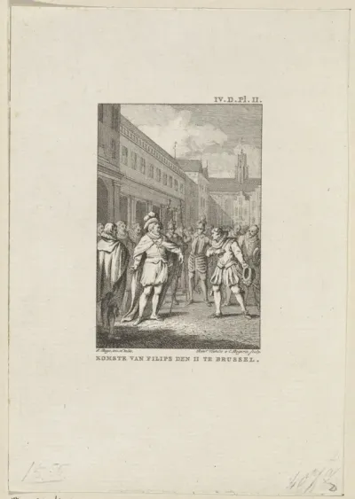 Aankomst van Filips II van Spanje te Brussel, 1555