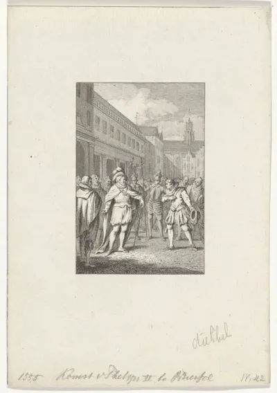 Aankomst van Filips II van Spanje te Brussel, 1555