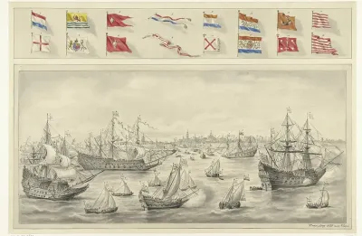 Aankomst van graaf Leicester te Vlissingen, 1585