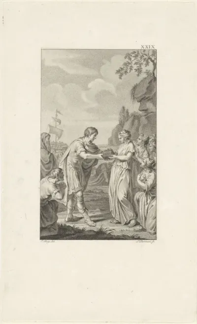 Aankomst van het beeld van Cybele