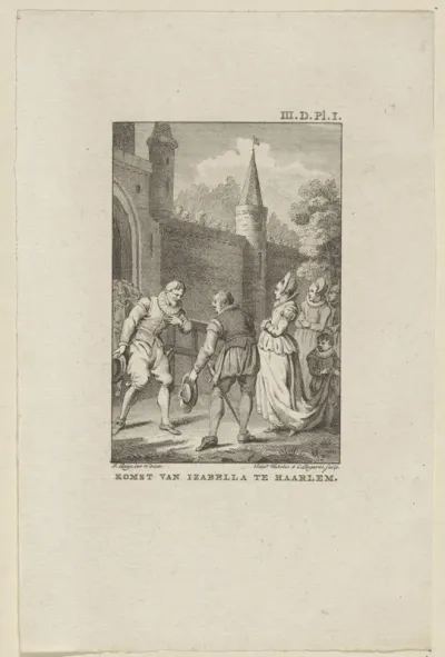Aankomst van Isabella te Haarlem, 1444