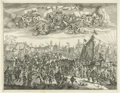 Aankomst van koning Karel II van Engeland te Delft, 1660