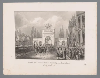 Aankomst van koning Leopold I in Brussel