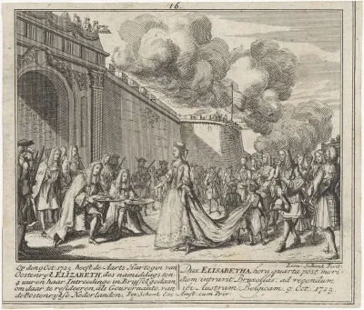 Aankomst van Maria Elisabeth van Oostenrijk te Brussel