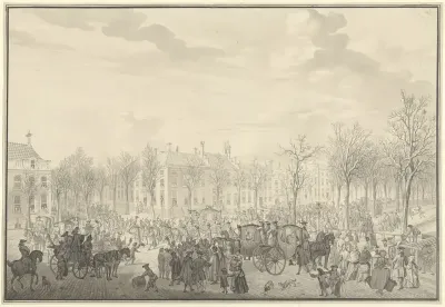 Aankomst van prins Willem V te 's-Gravenhage, 10 november 1762