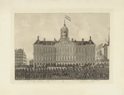 Aankomst van Willem I voor de inhuldiging, 27 maart 1814