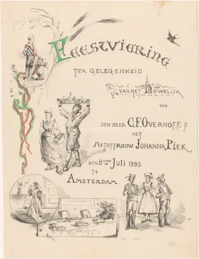 Aankondiging huwelijksfeest