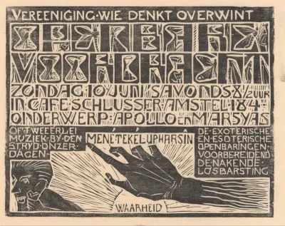 Aankondiging voordracht 'Apollo en Marsyas'