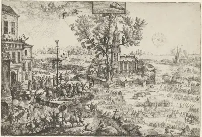 Aanval op de vesting van Oranje en de Kerk Gods, 1672