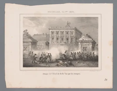 Aanval op Hôtel de Belle Vue in Brussel