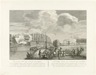 Aanval op Muiden door generaal Kalckreuth, 1787