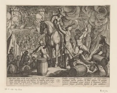 Aanval 's nachts op een Romeins fort