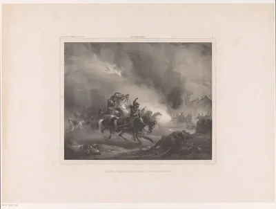 Aanvallende soldaten te paard