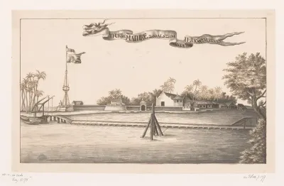 Aanzicht op het fort van Matara