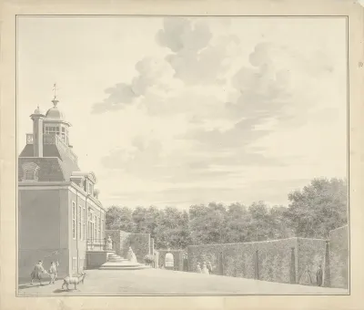 Aanzichten van het landgoed Spieringshoek tussen Schiedam en Vlaardingen