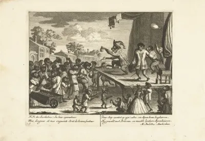 Aap als kwakzalver, ca. 1720