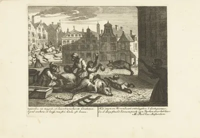 Aap als slager, ca. 1720