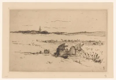 Aardappelrooisters bij Katwijk